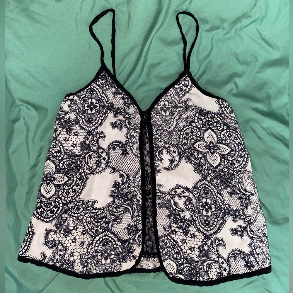 Mind code paisley cami tank top